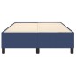 vidaXL Estructura de cama box spring tela azul 120x200 cm