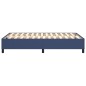 vidaXL Estructura de cama box spring tela azul 120x200 cm