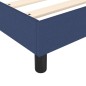 vidaXL Estructura de cama box spring tela azul 120x200 cm