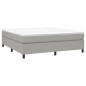 vidaXL Estructura de cama box spring tela gris claro 180x200 cm vidaXL Estructura de cama box spring tela gris claro 180x200 cm