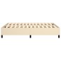 vidaXL Estructura de cama box spring tela color crema 140x190 cm vidaXL Estructura de cama box spring tela color crema 140x190 cm