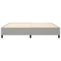 vidaXL Estructura de cama box spring tela gris claro 200x200 cm