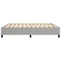 vidaXL Estructura de cama box spring tela gris claro 200x200 cm