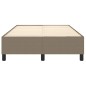 vidaXL Estructura de cama box spring tela gris taupe 120x200 cm