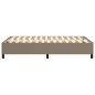vidaXL Estructura de cama box spring tela gris taupe 120x200 cm