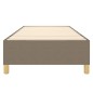 vidaXL Estructura de cama box spring tela gris taupe 80x200 cm