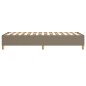 vidaXL Estructura de cama box spring tela gris taupe 80x200 cm