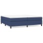 vidaXL Estructura de cama box spring tela azul 200x200 cm vidaXL Estructura de cama box spring tela azul 200x200 cm