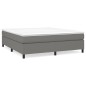 vidaXL Estructura de cama box spring tela gris oscuro 160x200 cm vidaXL Estructura de cama box spring tela gris oscuro 160x200 cm