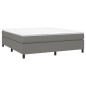 vidaXL Estructura de cama box spring tela gris oscuro 160x200 cm vidaXL Estructura de cama box spring tela gris oscuro 160x200 cm
