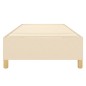 vidaXL Estructura de cama box spring tela color crema 90x200 cm vidaXL Estructura de cama box spring tela color crema 90x200 cm