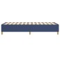 vidaXL Estructura de cama box spring tela azul 100x200 cm