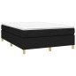 vidaXL Estructura de cama box spring tela negro 140x190 cm vidaXL Estructura de cama box spring tela negro 140x190 cm