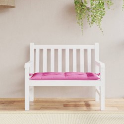 vidaXL Cojín para banco de jardín tela rosa 110x50x7 cm