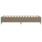 vidaXL Estructura de cama box spring tela gris taupe 100x200 cm vidaXL Estructura de cama box spring tela gris taupe 100x200 cm