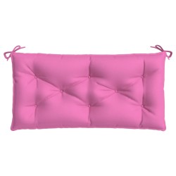 vidaXL Cojín para banco de jardín tela rosa 110x50x7 cm