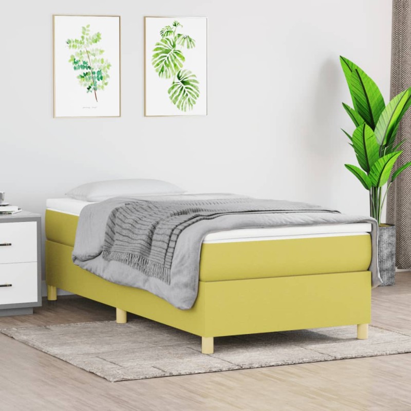 vidaXL Estructura de cama box spring tela verde 80x200 cm vidaXL Estructura de cama box spring tela verde 80x200 cm