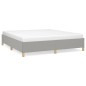 vidaXL Estructura de cama box spring tela gris claro 160x200 cm vidaXL Estructura de cama box spring tela gris claro 160x200 cm