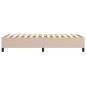 vidaXL Estructura cama box spring cuero sintético capuchino 80x200 cm vidaXL Estructura cama box spring cuero sintético capuchino 80x200 cm