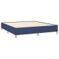 vidaXL Estructura de cama box spring tela azul 180x200 cm vidaXL Estructura de cama box spring tela azul 180x200 cm