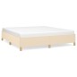 vidaXL Estructura de cama box spring tela color crema 160x200 cm vidaXL Estructura de cama box spring tela color crema 160x200 cm