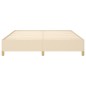 vidaXL Estructura de cama box spring tela color crema 160x200 cm vidaXL Estructura de cama box spring tela color crema 160x200 cm