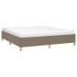 vidaXL Estructura de cama box spring tela gris taupe 180x200 cm vidaXL Estructura de cama box spring tela gris taupe 180x200 cm