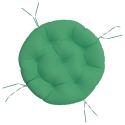 vidaXL Cojín redondo tela Oxford verde Ø 60x11 cm