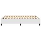 vidaXL Estructura de cama box spring cuero sintético blanco 140x190 cm