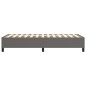 vidaXL Estructura de cama box spring cuero sintético gris 90x190 cm vidaXL Estructura de cama box spring cuero sintético gris 90x190 cm