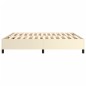 vidaXL Estructura de cama box spring cuero sintético crema 180x200 cm