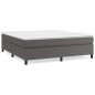 vidaXL Estructura de cama box spring cuero sintético gris 180x200 cm vidaXL Estructura de cama box spring cuero sintético gris 180x200 cm