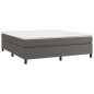 vidaXL Estructura de cama box spring cuero sintético gris 180x200 cm vidaXL Estructura de cama box spring cuero sintético gris 180x200 cm
