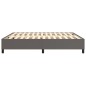 vidaXL Estructura de cama box spring cuero sintético gris 180x200 cm vidaXL Estructura de cama box spring cuero sintético gris 180x200 cm