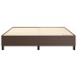 vidaXL Estructura de cama box spring cuero sintético marrón 160x200 cm vidaXL Estructura de cama box spring cuero sintético marrón 160x200 cm