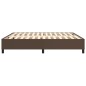 vidaXL Estructura de cama box spring cuero sintético marrón 160x200 cm vidaXL Estructura de cama box spring cuero sintético marrón 160x200 cm