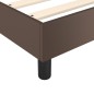 vidaXL Estructura de cama box spring cuero sintético marrón 160x200 cm vidaXL Estructura de cama box spring cuero sintético marrón 160x200 cm