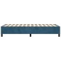 vidaXL Estructura de cama box spring terciopelo azul oscuro 90x190 cm vidaXL Estructura de cama box spring terciopelo azul oscuro 90x190 cm