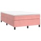 vidaXL Estructura de cama box spring terciopelo rosa 120x200 cm vidaXL Estructura de cama box spring terciopelo rosa 120x200 cm