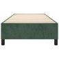vidaXL Estructura de cama box spring terciopelo verde oscuro 100x200cm