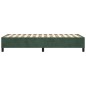 vidaXL Estructura de cama box spring terciopelo verde oscuro 100x200cm