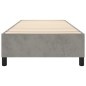 vidaXL Estructura de cama box spring terciopelo gris claro 90x190 cm vidaXL Estructura de cama box spring terciopelo gris claro 90x190 cm