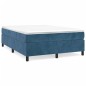 vidaXL Estructura de cama box spring terciopelo azul oscuro 140x200 cm vidaXL Estructura de cama box spring terciopelo azul oscuro 140x200 cm