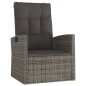 vidaXL Set de muebles de jardín 3 pzas y cojines ratán sintético gris vidaXL Set de muebles de jardín 3 pzas y cojines ratán sintético gris