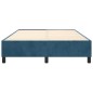 vidaXL Estructura de cama box spring terciopelo azul oscuro 140x200 cm vidaXL Estructura de cama box spring terciopelo azul oscuro 140x200 cm