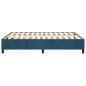 vidaXL Estructura de cama box spring terciopelo azul oscuro 140x200 cm vidaXL Estructura de cama box spring terciopelo azul oscuro 140x200 cm