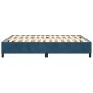 vidaXL Estructura de cama box spring terciopelo azul oscuro 140x190 cm vidaXL Estructura de cama box spring terciopelo azul oscuro 140x190 cm