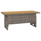 vidaXL Set de muebles de jardín 3 pzas y cojines ratán sintético gris vidaXL Set de muebles de jardín 3 pzas y cojines ratán sintético gris
