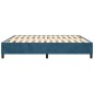 vidaXL Estructura de cama box spring terciopelo azul oscuro 160x200 cm vidaXL Estructura de cama box spring terciopelo azul oscuro 160x200 cm