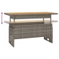vidaXL Set de muebles de jardín 3 pzas y cojines ratán sintético gris vidaXL Set de muebles de jardín 3 pzas y cojines ratán sintético gris